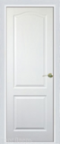 Ламинарованная дверь классика ДГ белая