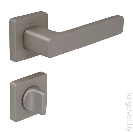 Ручки дверные CEBI FLAT SQ комплект WC цвет МР04 (матовый никель полимер)